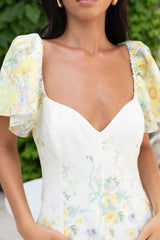 Jasmine Breeze Kurzarm-Minikleid Multi