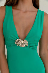 Maxikleid „Coastal Caprice“ in Grün