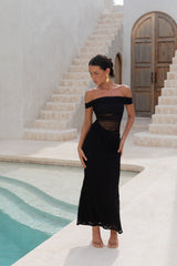 Emery Maxikleid Schwarz