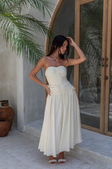 Zori Maxikleid Creme