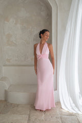 Destinations Neckholder Maxikleid Pink