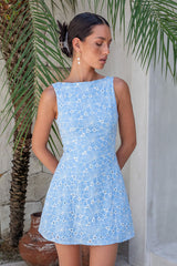 Wundervoller Moment Minikleid Blau