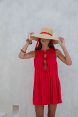 Citrine Delights Minikleid Rot