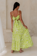 Maxikleid „Over And Over“ in Grün