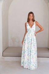 Maxikleid Peach Passion Weiß