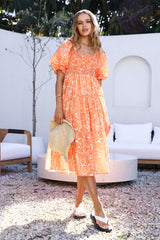 Written In The Sky Maxikleid Orange