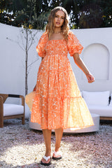 Written In The Sky Maxikleid Orange