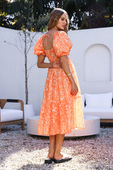 Written In The Sky Maxikleid Orange