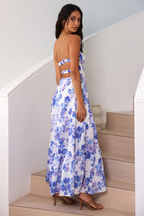 Maxikleid Among The Branches Blau