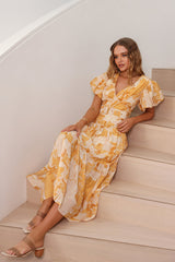 Because Of You Maxikleid Orange