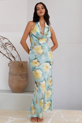 Maxikleid "Calm Paradise" Blau