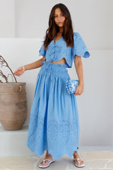 Your Soul Crop Top Blau