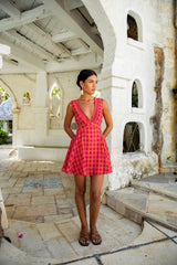 FORTUNATE ONE Sonnenuntergangs-Picknick-Minikleid Pink