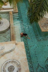 FORTUNATE ONE Capri Swim Top Casablanca Print