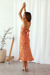 Love Arrow Maxikleid Orange