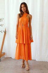 Going Higher Maxikleid Orange