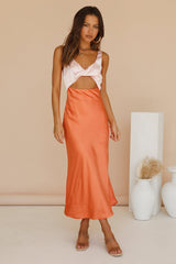 When You Breathe Maxi-Kleid Orange