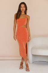 Glassy Sky Midikleid Orange