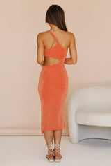 Glassy Sky Midikleid Orange