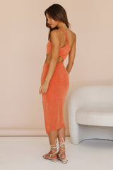 Glassy Sky Midikleid Orange