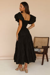 Adela Maxikleid Schwarz