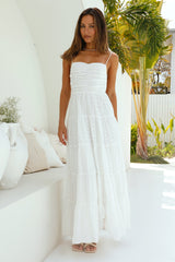 Maxikleid "Himmlische Aura" in Weiß