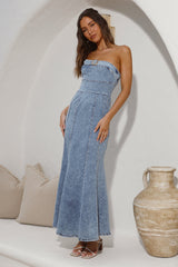 For The Record Maxikleid Jeans