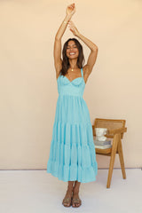 Somebody New Midi-Kleid Blau