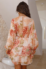 Once Upon A Dream Mini-Kleid Orange