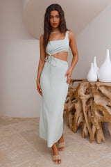 Sunday Smiles Maxikleid Grün