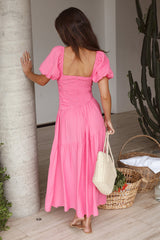Loving On You Midikleid Rosa