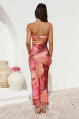Maxikleid „Let Me In“, Orange