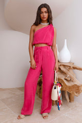 Tropical Dreamscape Crop Top Rosa