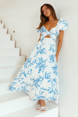 Maxikleid Meeresbrise Blau