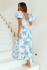 Maxikleid Meeresbrise Blau