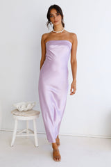 Gleam In Gold Maxi-Kleid Lila