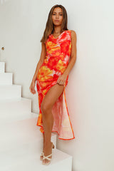 Maxikleid „Out Of Your Mind“ Orange