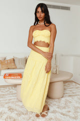 Enjoy Daylight Cropped Top Gelb