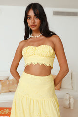Enjoy Daylight Cropped Top Gelb