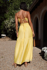 Maxikleid „Summer Disposition“ Gelb