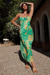 Maxikleid Pfingstrose Grün