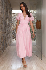 Maxikleid „Busy Bee“ – Pink