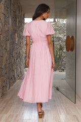 Maxikleid „Busy Bee“ – Pink