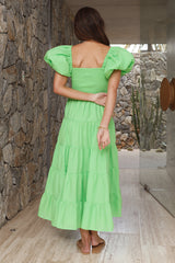 Adela Maxikleid Hellgrün