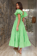 Adela Maxikleid Hellgrün