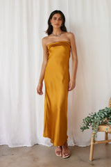 Gleam In Gold Maxi-Kleid Gelb