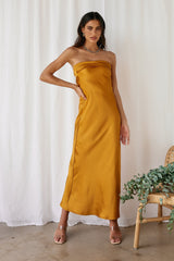 Gleam In Gold Maxi-Kleid Gelb