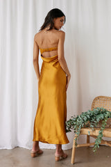 Gleam In Gold Maxi-Kleid Gelb