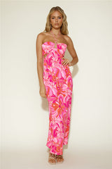 Sommer-Maxikleid Pink