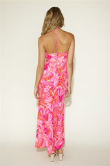 Sommer-Maxikleid Pink